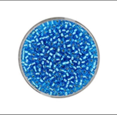 9660-944 Jap. Miyukirocailles - 2,2mm - silverlined aqua - 12 gram