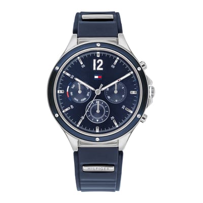 Tommy Hilfiger Eve 1782281 Horloge - Siliconen - Blauw - Ø 38 mm