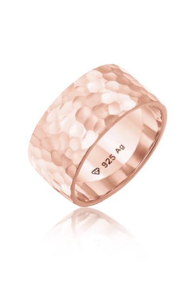 Elli - Ring - Dames Band Basis Gehamerd in 925 Sterling Zilver - Dames