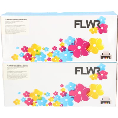 FLWR - Toner / 85AD / CRG-725 / Zwart 2pack - Geschikt voor HP & Canon