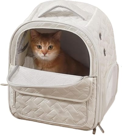 Dieren Transporttas - Draagbare Rugzak - Reizen Buiten - Ventilatie en Comfort - 35x28x40 cm - Zwart