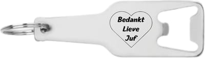 Akyol - bedankt lieve juf flesopener - Juf - beste juf - afscheidscadeau leraar - bedank cadeau - juf bedankt - afscheidscadeau school - 105 x 25mm