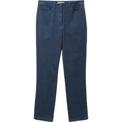 White Stuff Brooke Straight Cord Trouser  Blue Maat: 18 REGULAR | Straight Broeken Outlet | Dames | Blauw