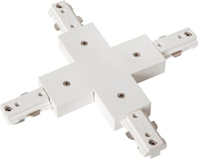 Lucide TRACK X-koppelstuk - 1-fase Railsysteem / Railverlichting - Wit (Uitbreiding)