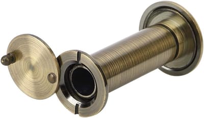 Security Door Viewer, Anti Theft 220 Degree Viewing Angle Door Viewer With Back Cover For Home Office Hotel(Green Bronze)