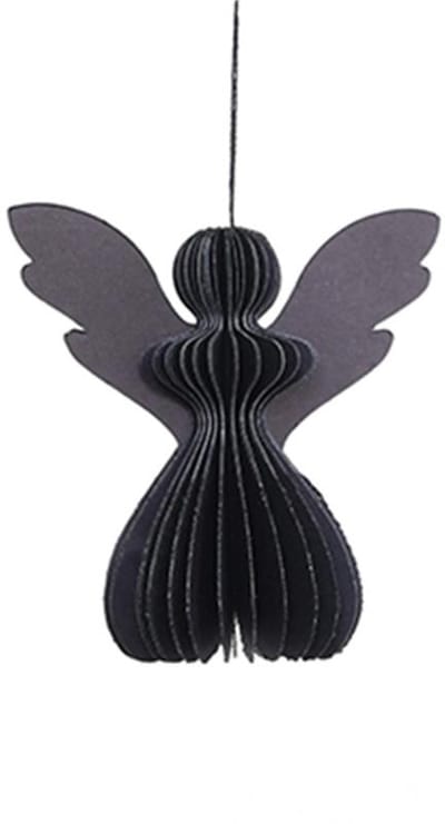 Papieren Engel - 30 cm - maat XL - zwart