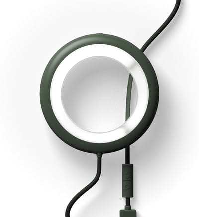 SnelShoppen - Draagbare Ringlamp voor Selfie en Video, 3 Helderheidsniveaus, Sfeerlamp en Nachtlampje, Compatibel met Smartphone, USB en USB C
