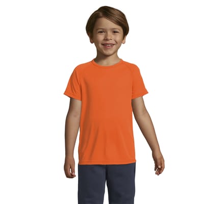 SOLS Kinderen/Kinderen Sportief Raglan T-shirt (Neon Oranje)