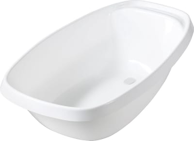 Ruime Babybadkuip 50 Liter, BPA-vrij en Ergonomisch - Wit