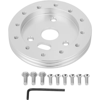 Universele Stuurwiel naar Grant 3-gaats 0,5 inch Naafafstandhouder Pad voor 6-gaats Adapter(Zilver) zilver