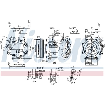Compressor airconditioning NISSENS 89362