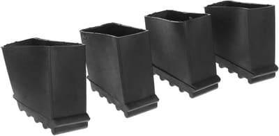 Ladder Voetbeschermers - Antislip Pads - Vloeren Beschermen - Verhoogt Stabiliteit - 8 Stuks - Zwart