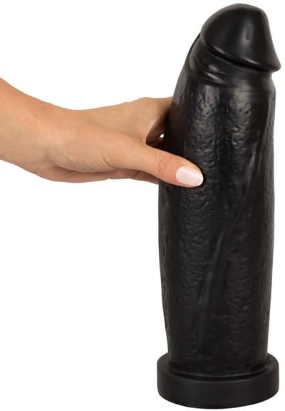 Extreem Grote Zwarte Dildo De Giant- Gigantische Dikke Zwarte Dildo - Grote Dildo 30 Cm Lang - Doorsnede 9.1 cm