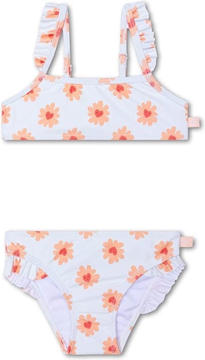 Swim Essentials | Meerkleurig Bloemen Meisjes UV Bikini - Maat 86/92