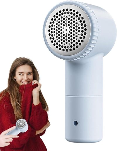Pluisverwijderaar - Kleding scheerapparaat - Kleding opfrissen - Oplaadbaar via USB - 14.4 cm - Hemelsblauw