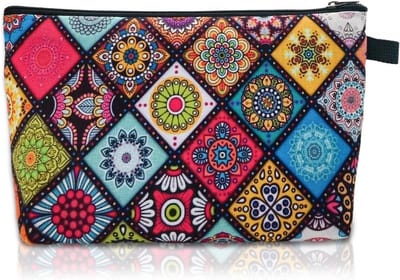 Kleine Make-up Tas voor Reizen - Toilettas met Rits, Organisator voor Make-up en Toilettas voor Vrouwen en Meisjes, Multikleur, Stijl 1