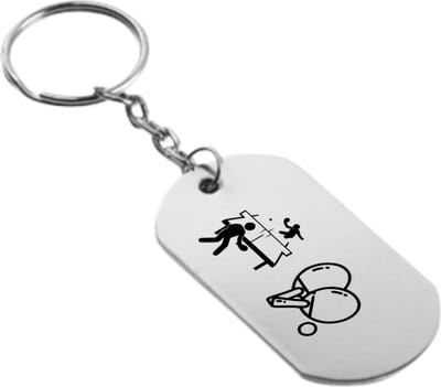 Akyol - Tafeltennis Sleutelhanger - pingpongtafel - tafeltennistafel - Leuke kado voor iemand die van tafeltennissen houd - 2,5 x 2,5 CM