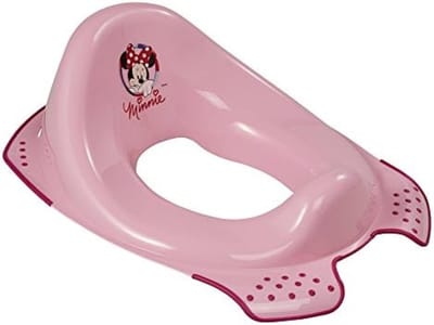 WC-brilverkleiner voor kinderen, Mickey en Minnie Mouse, vanaf ca. 1,5 tot ca. 4 jaar, met antislip, (Roze)