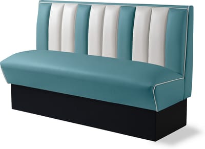 Bel Air Dinerbank Single Booth HW-150 Blauw