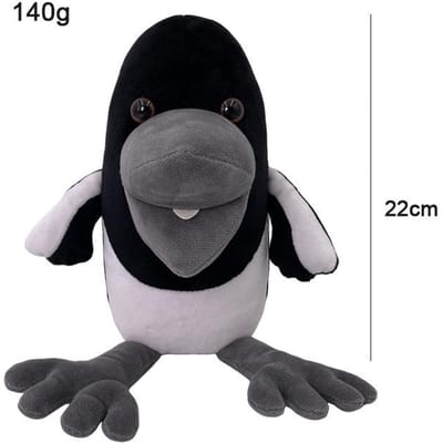 22cm Steve En Maggie Pluche Speelgoed Nieuw Halloween Kawaii Ekster Kraai Pluche Speelgoed Zacht Knuffeldier Poppen Voor Vakantiecadeaus 22cm wit