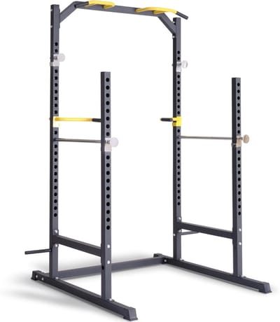 Fitness Power Rack met Optrekstation en Dipstation - Krachtstation van Staal
