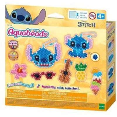Aquabeads Stitch sleutelhanger set (700 parels) knutselset- parels die met water plakken