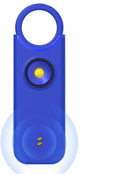 Persoonlijk Alarm - Veiligheidssirene Sleutelhanger - Persoonlijke Veiligheid - Intuïtief te Gebruiken - 135 dB - Donkerblauw