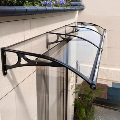 Regenbescherming Luifel - Deur Luifel - Entree Beschermen - UV-Bestendig Dak - 80x210cm - Transparant