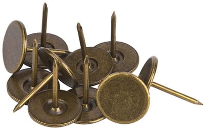 Dailygoods- Kopspijkers 100 Stuks - Bekledingsspijkers - Antieke Stijl - Duurzaam Ijzer - Platte Kop - Decoratie Accessoires - Bekledingsnagels