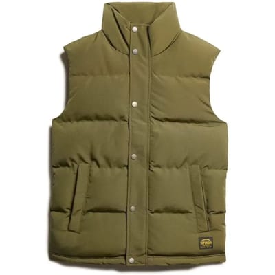 Superdry - Everest-bodywarmer zonder capuchon - Heren - Gilets