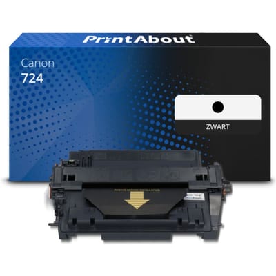 PrintAbout huismerk Toner 724 Zwart Geschikt voor Canon