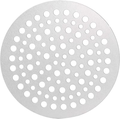 Vloerafvoer Deksel - Afvoerfilter Haar - Voorkomt Verstopping - Roestvrij Staal - 68 mm Diameter - Zilver