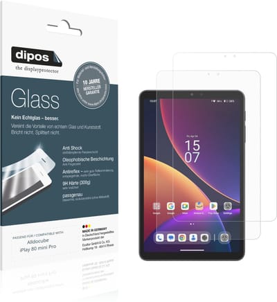 dipos – 2x Matte Pantserfolie geschikt voor Alldocube iPlay 80 mini Pro | 9H Screenprotector