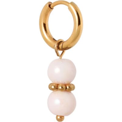 Label Kiki Pink feather hoop