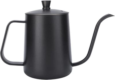 Waterkoker Zwanenhals - Druppelpot - Koffie Bereiden - Gecontroleerd Schenken - 0.4 Liter - Zwart