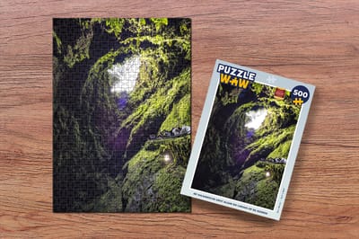 Puzzel De vulkanische grot Algar do Carvão op de Azoren - Legpuzzel - Puzzel 500 stukjes