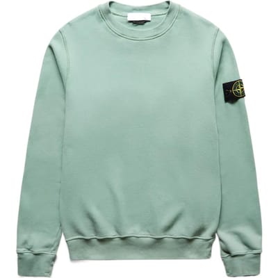 Stone Island Logo Patch Sweatshirt Groen Heren Tops 771563020-V0055 S white