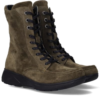 Xsensible Emilia Sneakers - Suède - Dames - Groen - Maat 37