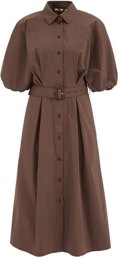 WE Fashion Dames jurk met ballonmouwen