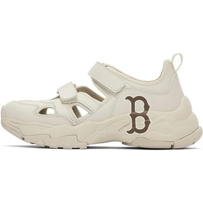 Sandale Chunky MLB Confortable Décontractée Respirante Légère Durable Support Chaussures de Randonnée Chaussures Unisexes Beige Noir 3ASDCH143-43BGS 41 white