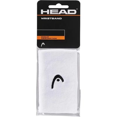 Head Zweetband Pols 5'' Groot - Polsband - Wit - 2 stuks in de verpakking – Unisex