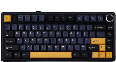 EPOMAKER x AULA F75 Zwart LEOBOG Icevein Switch RGB Draadloos Hotswap Mechanisch Gaming Toetsenbord