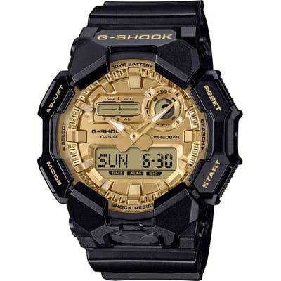 G-Shock Classic Style GA-010GGB-1A9ER Black and Gold Horloge