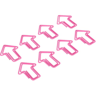 100 stuks paperclips schattige unieke vorm galvanisatieproces lichtgewicht draagbare metalen paperclip pink