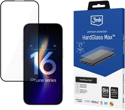 Apple iPhone 16 - 3mk HardGlass Max Black