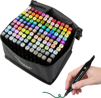 Twinmarkers 120 Stuks – Alcoholmarkers – 120 Kleuren – Dubbelzijdige Stiften