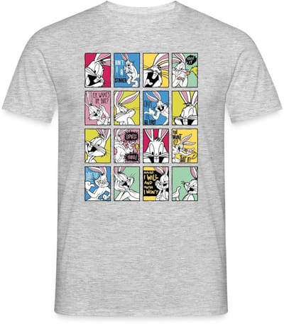 Looney Tunes Bugs Bunny Tiles T-Shirt Heren