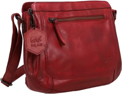 Bear Design Miley Crossbodytas Kleine Dames - Leer - Rood