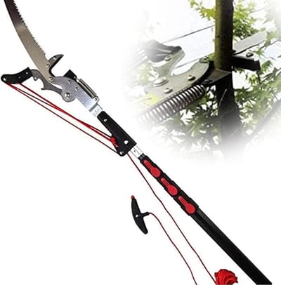 Telescopische Snoeischaar - Takkenzaag Snoeischaar - Hoge Takken Snoeien - 2-in-1 Functie - 7.5 meter - Zwart