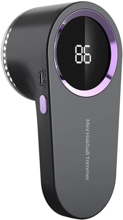 Kleding Ontbollers - Elektrische Pluisverwijderaar - LED Display - Type-C Oplaadbaar - Geschikt voor Truien en Banken - Inclusief Reserve Mesjes - Grijs Design